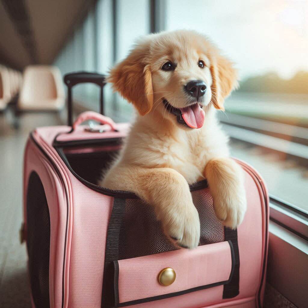 Dog in Travel bag