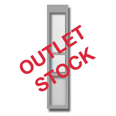 ***OUTLET***LARGE Folding Patio Pet Door Insert [Colour: Silver] [Size: Large]***OUTLET***