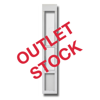 ***OUTLET***MEDIUM Folding Patio Pet Door Insert [Colour: White] [Size: Medium]***OUTLET***