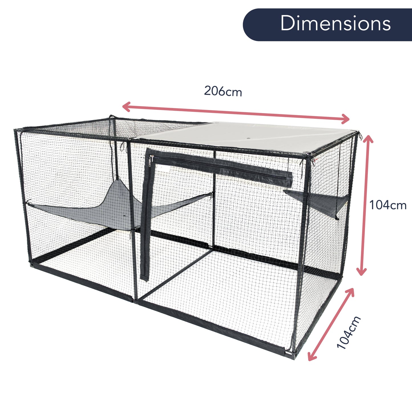 The Cat Cabana Cat Enclosure 2.0m