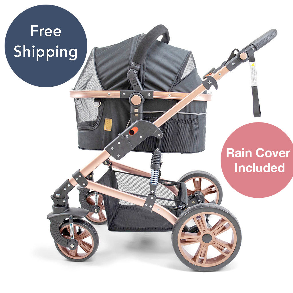 Pet Stroller with ISO-FIX Car Carrier