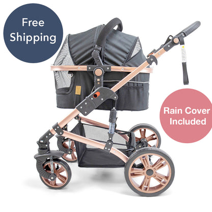 Pet Stroller with ISO-FIX Car Carrier