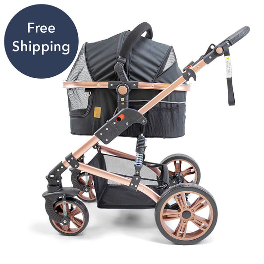 Pet Stroller with ISO-FIX Car Carrier