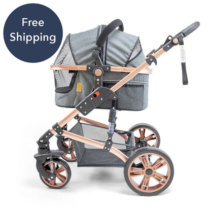 Pet Stroller with ISO-FIX Car Carrier