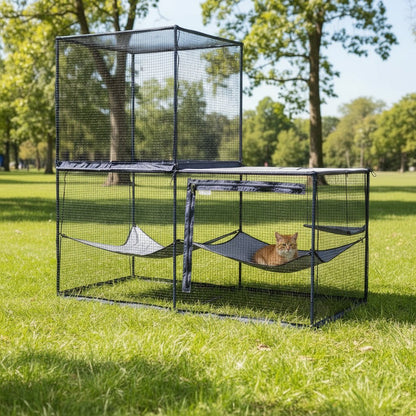 Cat Cabana Cat Enclosure Bundle - La_Luna_Pet_Care