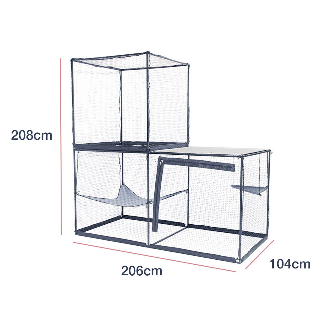 Cat Cabana Cat Enclosure Bundle - La_Luna_Pet_Care