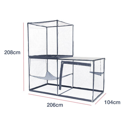 Cat Cabana Cat Enclosure Bundle - La_Luna_Pet_Care
