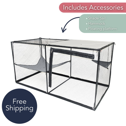 The Cat Cabana Cat Enclosure 2.0m - La_Luna_Pet_Care